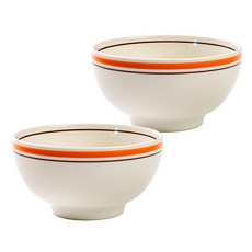 카네수즈 데일리 보울 국대접 국그릇, 오렌지, 2개