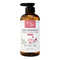 K'9 玫瑰天竺葵保濕舒緩洗毛精, 添加檜木蒸餾純露 加強除臭, 舒緩乾燥, 500ml, 1瓶