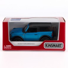킨스마트 2022 포드 브롱코 하드탑 다이캐스트 KT5438WB, 블루, 1개