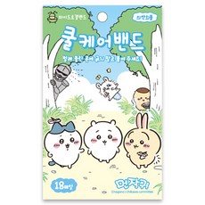 플라잉웨일즈 먼작귀 쿨케어 밴드 18p 세트, 블루 + 랜덤 발송, 1개