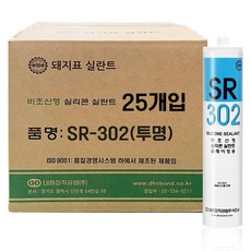 DwaejipyoBondeu Daehung一般矽膠填縫劑 透明, 25個