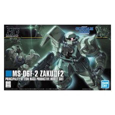 반다이 HG UNIVERSAL CENTURY 자쿠 2 F2 지온군 완구, 1개