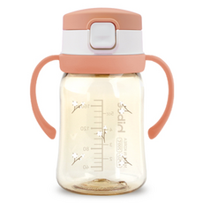 하이비 유아용 PPSU 에잇벤트 원터치 빨대컵 170ml, 1개, 목화 코랄