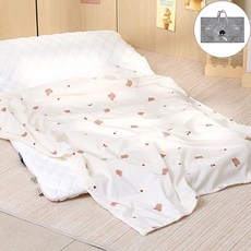 베베누보 DIY 듀라론 모달 양면 에어메시 사계절 어린이집 낮잠이불세트 분리형, 체리베어