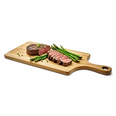 헤르조그 마호가니 통원목 핸들 사각 도마