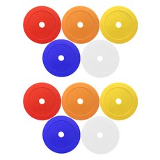 no1nice 2 種圓形橡膠記號筆 x 2p 套裝, 紅、藍、白、橘、黃, 1組