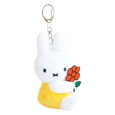 拿著花的Miffy縫製玩偶, 黃色, 8cm, 1個