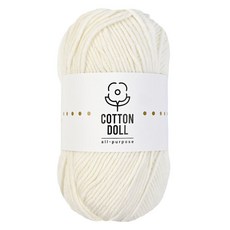 니뜨 코튼돌 뜨개실 50g, 1개, 2아이보리 2 아이보리, 1개