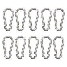 앙플러스 강철 합금 카라비너 10p, 실버