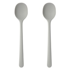 EasySili 矽膠炊具炒勺, 淺灰, 2入