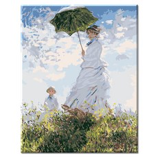 모모픽스페인팅 DIY 명화 그리기 40 x 50 cm, H02 모네 양산을 쓴 여인, 1개