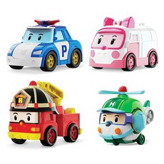 ROBOCAR POLI 波力 救援小隊玩具車4件組, 1組, 混色
