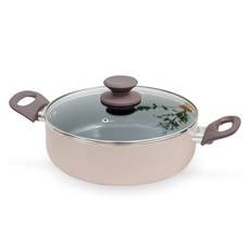 크림팟 인덕션 세라믹 IH 전골냄비, 혼합색상, 1개, 24cm
