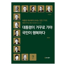대통령이 거꾸로 가야 국민이 행복하다:대통령 후보에게 보내는 진언 7가지, 윤종성, 시간의물레