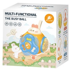 하늘썬별 토끼 아기 딸랑이 삑삑이 피젯 스피너 B 흰색등 belucQQ008, 1개