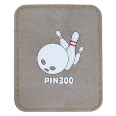 Pin300 保齡球皮革球巾, 米色 白色, 1個