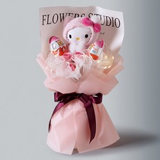 morningscent 비누꽃 산리오 코스튬 킨더 조명 꽃다발, 헬로키티, 1개