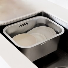 네이쳐리빙 올스텐 사각 물빠짐 설거지통 10L, 1개