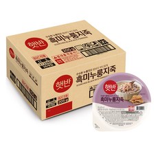 햇반 흑미누룽지죽, 205g, 36개