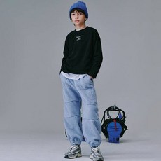 블루테일 아동용 테리 기모 티셔츠 AYH1TS04BK