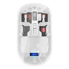 지클릭커 오피스프로 아이스푸딩 투명 블루투스 무선 마우스 G-CLICKER OFFICEPRO 아이스푸딩 OP40 투명 블루투스 무선 마우스, 화이트 화이트