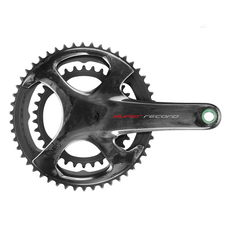 SUPER RECORD Campagnolo 機械式 12 速曲柄組 165mm 53-39T, 1組, 黑色