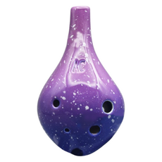 JK星空6孔中音C陶笛, 長茅斯（紫羅蘭), 單品, 1個