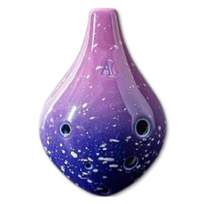JK星空6孔中音C陶笛, 短滑鼠（紫羅蘭), 單品, 1個