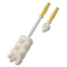 베이비베어 엠보 일자솔 + 젖꼭지솔 세트, 옐로우, 1세트