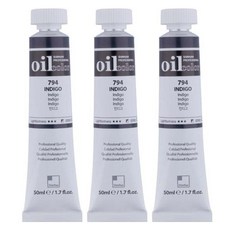 ShinHanart 專業油畫顏料管靛藍 3p, 50ml, 1 種顏色