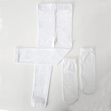 Larve 女童無腳剪裁芭蕾舞褲襪 + 襪子套裝