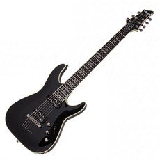 Schecter Guitar Research 二十一點電吉他, C-7-二十一點, 黑色, 1個