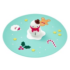 Modern House 粉紅小熊聖誕矽膠套雪人, 1個, 薄荷