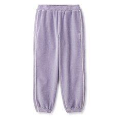 renoma kids 女童拼色滾邊絲絨慢跑褲 R2445P291, 紫色 (R2445P29115)