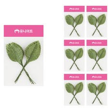 유니아트 나뭇잎, 초록, 7개 초록, 7개