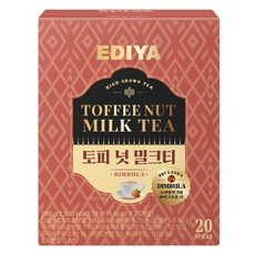 이디야 토피넛 밀크티, 360g, 1개, 20개입