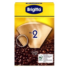 Brigitta 咖啡濾紙2號, 1個, 100入