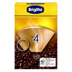 Brigitta 4 號咖啡濾網, 1個, 100入