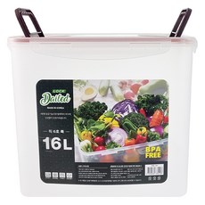 데일드 투명한 김치통, 1개, 16L