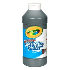 Crayola 繪兒樂 可水洗兒童顏料 黑色, 16oz, 1色