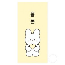 도나와친구들 하트를 품은 용돈봉투 10매 + 스티커 10매 세트, 순면, 1세트 순면, 1세트