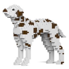 JEKCA 달마시안 강아지 블럭 S, 브라운, 1개 브라운, 1개