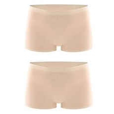 여성용 채플 심리스 사각팬티 2p