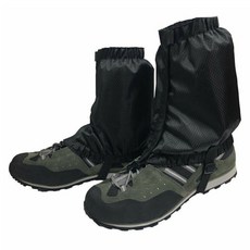 Elmountain 短款緊身褲登山防水冬季四季登山鞋襪踝套, 黑色
