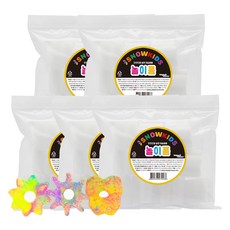 SNOWKIDS 幼兒用美術遊戲用遊戲泡沫 混合泡沫 小 5個, 花形