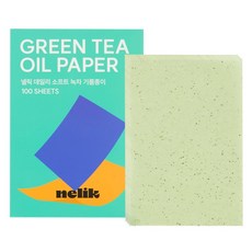 넬릭 데일리 소프트 녹차 기름종이, 1개, 100개입