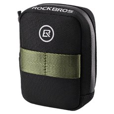 ROCKBROS 洛克兄弟 緊湊型自行車座墊鞍袋 F006, 黑色