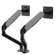 엘디엘마운트 플렉스핏 이지앵글 듀얼 모니터암 13~32 APL-FLEX FIT A3 PLUS DUAL, 블랙, 1개