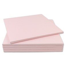 사각 파스텔 케이크받침 21호 20.5 x 20.5 cm, 핑크, 5개