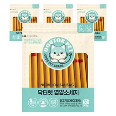 닥터펫 반려동물 영양소세지 간식 30p, 닭고기, 450g, 4개 450g, 4개, 닭고기
